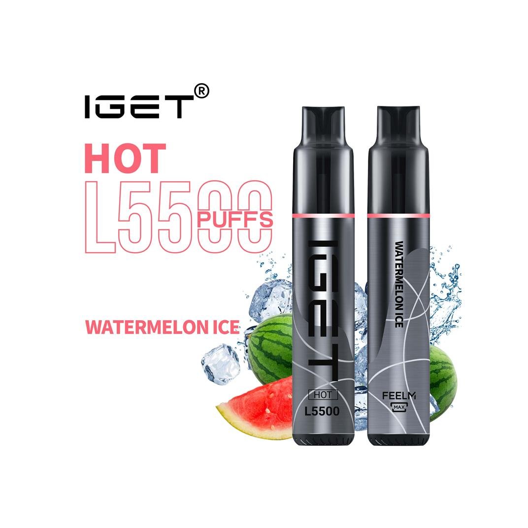 watermelon ice iget hot 5500 puffs